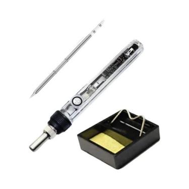 Imagem de Ferro De Solda Elétrico Portátil De Temperatura Ajustável 72W Com Cabo