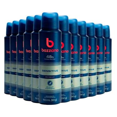 Imagem de Kit Desodorante Aerosol Bozzano Sem Perfume 90g - 12 unidades
