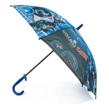 Imagem de Guarda Chuva Infantil Criança Automático Apito Incluso - Generico, Azu