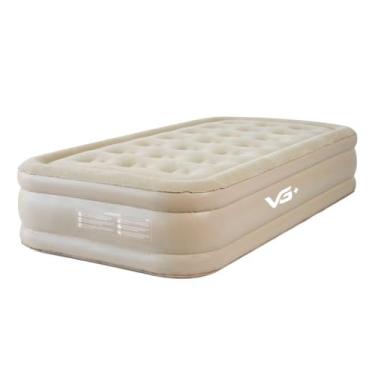 Imagem de Colchão Inflável Solteiro Cama Dura Tech Elevado com Inflador Lítio USB 12v VG Plus