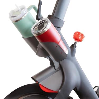 Imagem de Suportes de garrafa de substituição XL para bicicleta Peloton original com suporte de montagem, design de metal sólido totalmente preto, suporte de substituição direta - Serve para YETI + Nalgene +