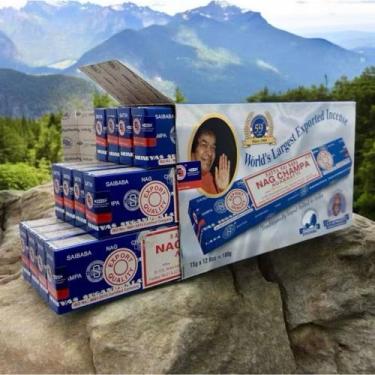 Imagem de Incenso Nag Champa Satya Sai Baba Cx Fechada (12 unidades)