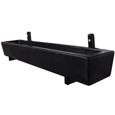 Imagem de Suporte De Ferro P/ Jardim Vertical Com Vaso Floreira 80cm Cor: Preto