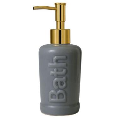 Imagem de Porta Sabonete Líquido Dispenser 400ml Porcelana Fina Luxo - Livon, Ci