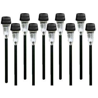 Imagem de Kit 10 Luminária Luz Solar Led Automática Poste Iluminação