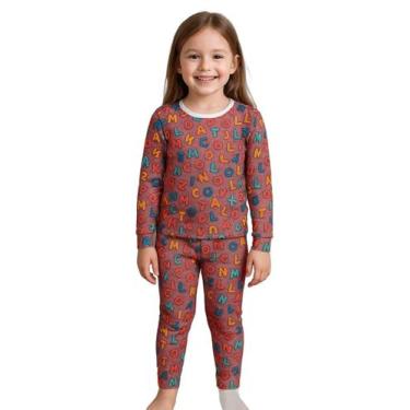 Imagem de Conjunto Infantil Fleece Estampado Brilha No Escuro Meninas - Wju Jean