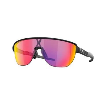 Imagem de Oakley Pacote de óculos de sol OO9248: CORREDOR OO 9248 924802 Corredor preto fosco Prizm Roa e kit de acessórios de correia vermelha pequena