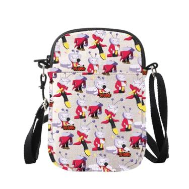 Imagem de WUSUANED Bolsa transversal inspirada em jogos RPG, personagem de desenho animado, presente de vilão, presentes de jogos para jogadores, Rpg Game Tv Time Bag, 22cm x 16cm x 2cm, Contemporâneo