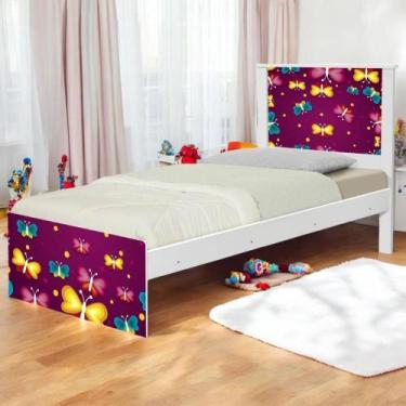 Imagem de Bi Cama Juvenil Zap Borboletas com Colchões - Mais de Casa