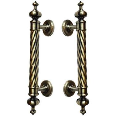 Imagem de Puxador Duplo Napoli 305mm Bronze Antigo Porta Pivotante