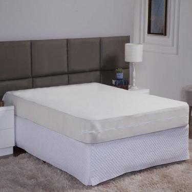 Imagem de Capa de Colchão Casal 25cm com Zíper Protetor de Malha Lisa 1 Peça - A