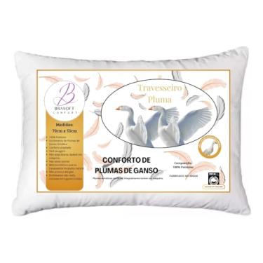 Imagem de Travesseiro Pluma de Ganso Sintética 70x50cm Antialérgico