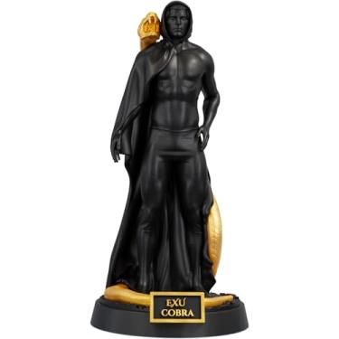 Imagem de Estátua Exu Cobra Imagem Umbanda Candomblé (Cor Aurum Noctis)