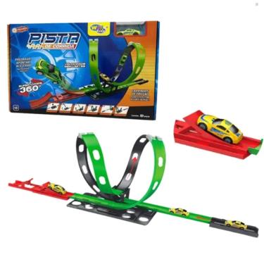Imagem de Brinquedo Pista Corrida Duplo 360° Hot Weels Looping Loop