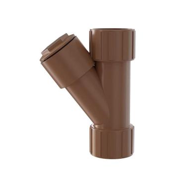 Imagem de Junção Com Filtro Y Conexão Soldável Pvc Marrom 25Mm Estrela