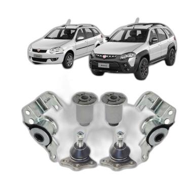 Imagem de Bucha + Pivo Bandeja Dianteira Palio Weekend 2003 20005