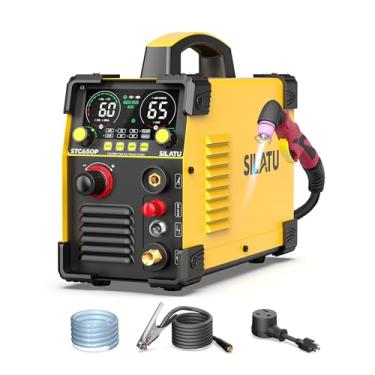 Imagem de SILATU Cortador De Plasma De 65 Amperes, Grande Display Led, Arco Piloto Sem Toque, Tecnologia De Sensor De Ar, Máquina De Corte De Plasma Inversora Igbt De Voltagem Dupla De 110/220 V, Espessura De