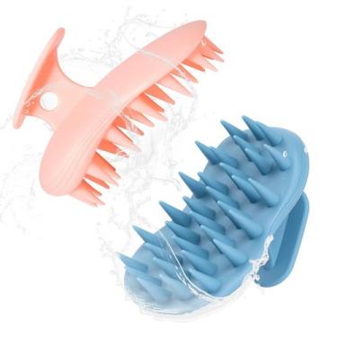 Imagem de Escova de shampoo para massageador de couro cabeludo PHOVSUV 2 peças d