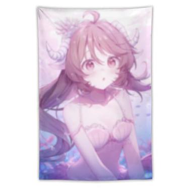 Imagem de LIEGBMEU Sexy Bikini Hot Anime Girl Tapeçaria 101.6 cm x 152.4 cm Interior Exterior Wall Quilt Art Decoração de Tapeçaria Caprichosa, AF104