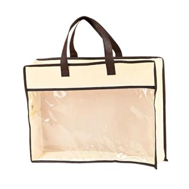 Imagem de IEUDNS Bolsa de armazenamento têxtil para casa, capa de bolsa, prática, conveniente, multiuso, organizador de armazenamento para toalhas, de edredom, 50x40x10cm
