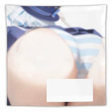 Imagem de LIEGBMEU Tapeçaria de biquíni sexy anime menina 152.4 cm x 152.4 cm interior exterior parede colcha arte decoração de tapeçaria caprichosa, AD29