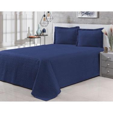 Imagem de Colcha Cobre Leito Bia Matelada 3D Para Cama Queen 200 Fios Conforto e