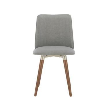 Imagem de Conjunto com 2 Cadeiras Giratórias Madeira Natural Dakota 2 Unidade - 