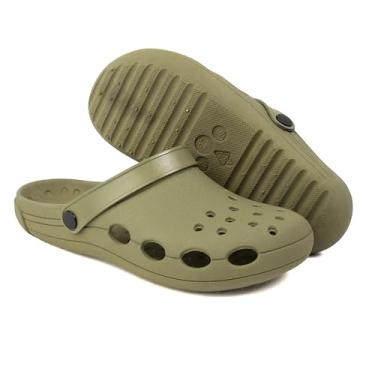 Imagem de Chinelo Babuche Unissex - Leve e confortável - ideal dia a dia (Verde Militar, BR, Adulto, Numérico, 38)