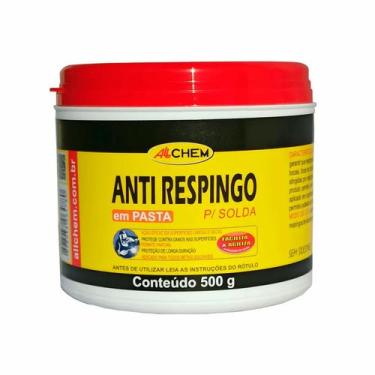 Imagem de Kit 6 antirrespingo de solda sem silicone pastoso 500g allchem