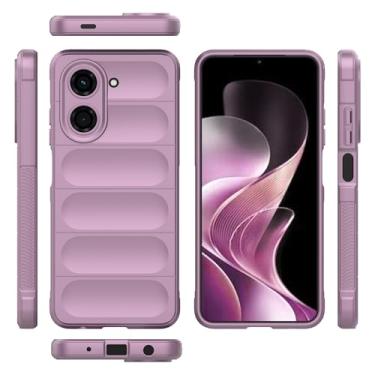 Imagem de Elubugod Capa compatível com Xiaomi Poco C71, compatível com Xiaomi Redmi A5 4G 2AFZZRN03L (171 mm) Capa protetora de silicone macio TPU roxa