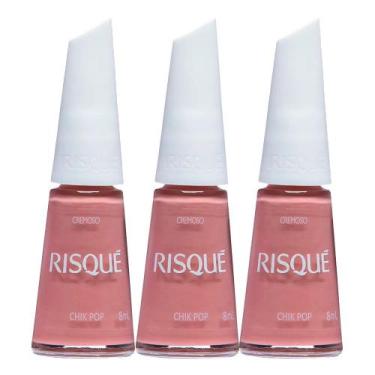Imagem de Kit 3 Esmalte Risqué Cor Chick Pop 8ml