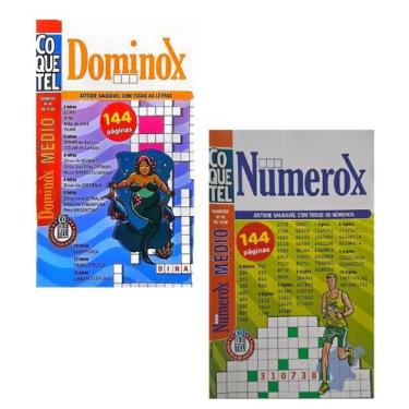Imagem de Kit Livros Coquetel Dominox Numerox 144 Páginas Cada - Ediouro Coquete