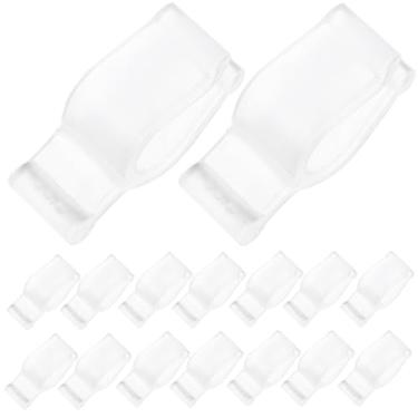 Imagem de Ciieeo 30 peças de bomba de óleo de limpeza à prova de vazamento, acessório de bloqueio de bomba de garrafa cosmética, clipe de colar de dispensador de loção, serve para cabeças de 0,8 cm