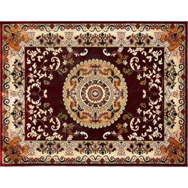 Imagem de Tapete Retangular Veludo Marbella Çagdas Vermelho 248x350 cm