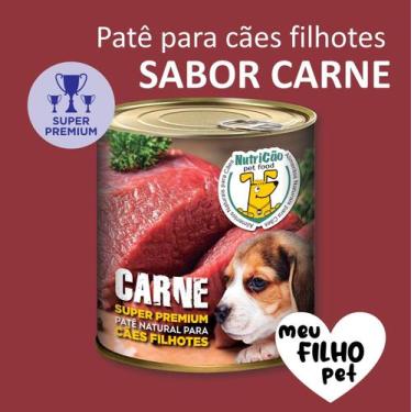 Imagem de Patê Natural Super Premium Carne Filhote - Comida para Cachorro, Ração