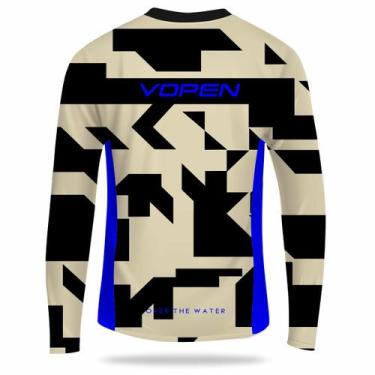 Imagem de Camisa Uv Manga Longa Proteção Solar Masculina Aquatic - Vopen, GG, Be