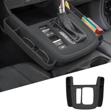 Imagem de LUNQIN Organizador de console central de carro para Honda CRV 2023 2024 2025 2026 e Honda CR-V Hybrid 2023-2026 Acessórios interiores automotivos Painel de armazenamento de controle central decoração