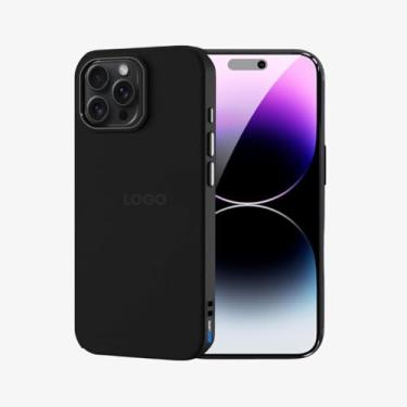 Imagem de SMART E CASE Capa Capinha Case Proteção Premium com Interior em Microfibra, Preta, Resistente a Impactos (iPhone 14 Pro Max)