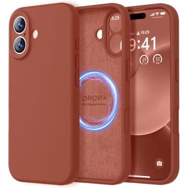 Imagem de LOVE 3000 Capa projetada para iPhone 17, silicone premium [compatível com Magsafe] [forro de microfibra macio antiarranhões] Capa protetora à prova de choque para homens e mulheres de 6,3 polegadas