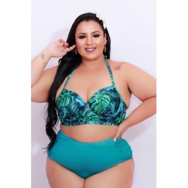 Imagem de Biquini Tamanho Grande Plus Size -p/gordinha Linda 48 Ao 58 - Ousadia 