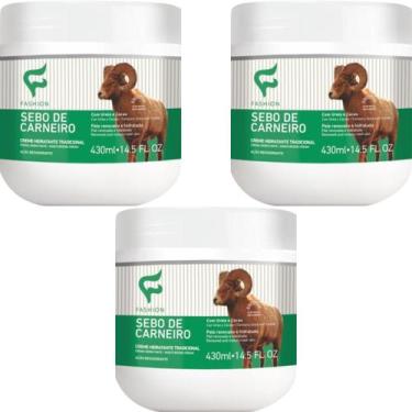 Imagem de 3 Creme Hidratante Tradicional Fashion Cosméticos Sebo de Carneiro Pot