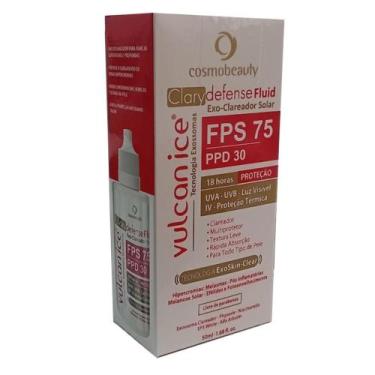Imagem de Vulcan Ice Clarydefense Fluid Exo Clareador FPS 75 - COSMOBEAUTY