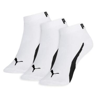 Imagem de Meia Puma Sapatilha Masculina 4520.001 C/3, Branco, Branco, Branco, 24