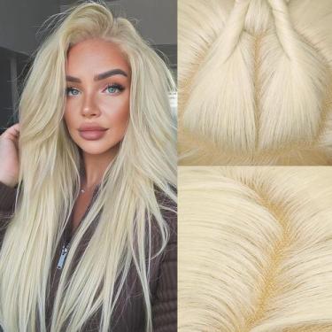 Imagem de Peruca AISI HAIR 13x4 HD Lace Frontal Loira Sintética 70cm