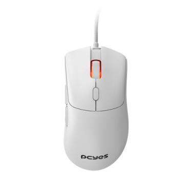 Imagem de Mouse Gamer Pcyes Hydrus White Ghost - 12400 Dpi - Rgb - 6 Botões - Pm