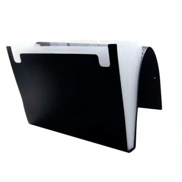 Imagem de Pasta Sanfonada,Pasta Sanfonada A4, 12 DivisóRias, Adequado para EscritóRios de Escolas(Black)