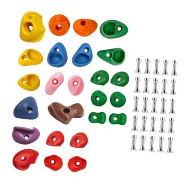 Imagem de Dynwave Suportes de escalada em, acessórios de playground de vários tamanhos, pedras de escalada, brinquedos, suportes de parede para academia interna e