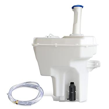 Imagem de DNA Motoring OEM-WT-HY1288103 Reservatório de fluido de lavadora de para-brisa estilo fábrica com tampa de bomba compatível com Elantra Coupe 2013-2014