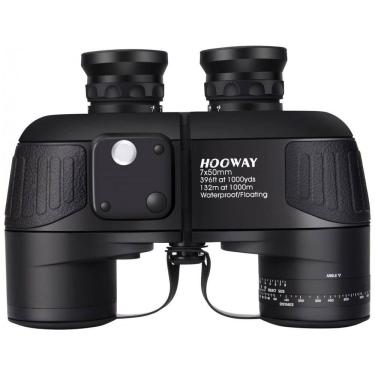 Imagem de Binóculos 7x50 À Prova d e Telêmetro Interno, Visão 1000 Metros, HOOWAY 01 0750 06, Preto