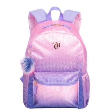 Imagem de Mochila Grande Capricho Paetê - Rosa Lilás
